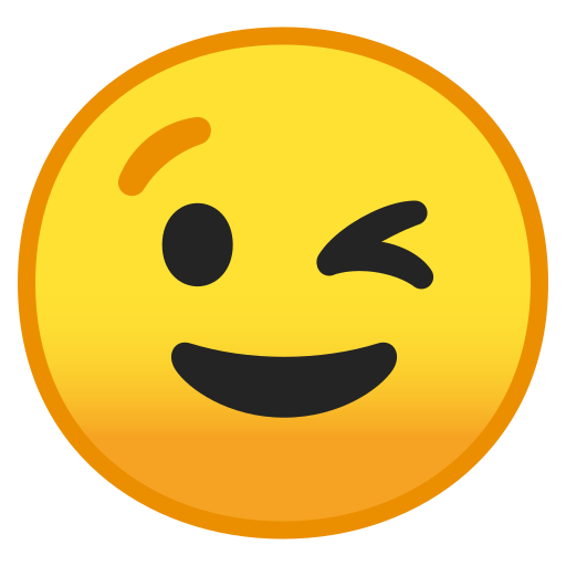 😉 zwinkerndes Gesicht-Emoji