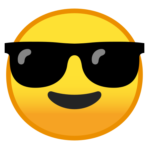 cara sonriendo con gafas de sol emoji cara sonriendo con gafas de sol emoji