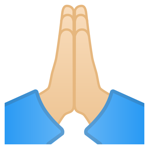 🙏 Folded pray hands emojis 🙏🏻🙏🏼🙏🏽🙏🏾🙏🏿