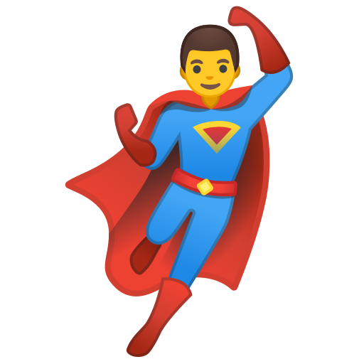 🦸‍♂️ Man Superhero Emoji