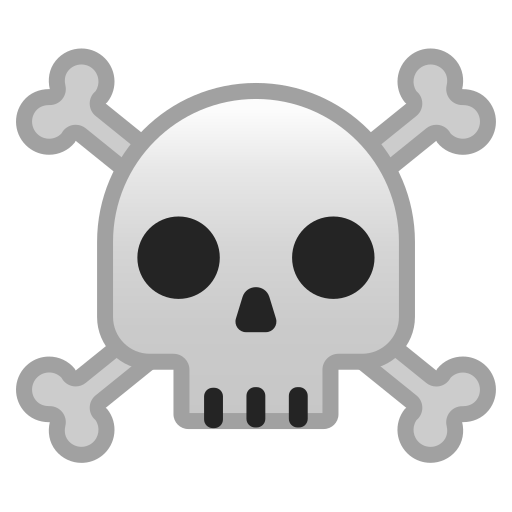 ☠️ Skull and Crossbones emoji Meaning