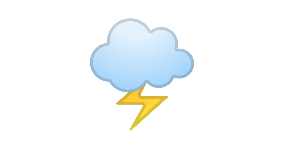 🌩️ Nuage Avec éclair Emoji