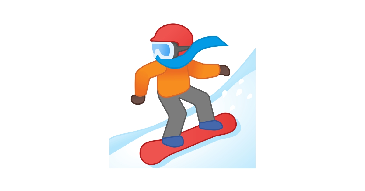 🏂🏿 Snowboarder(in) dunkle HautfarbeEmoji