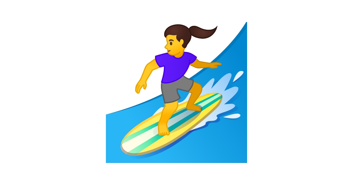 🏄‍♀️ Woman Surfing Emoji