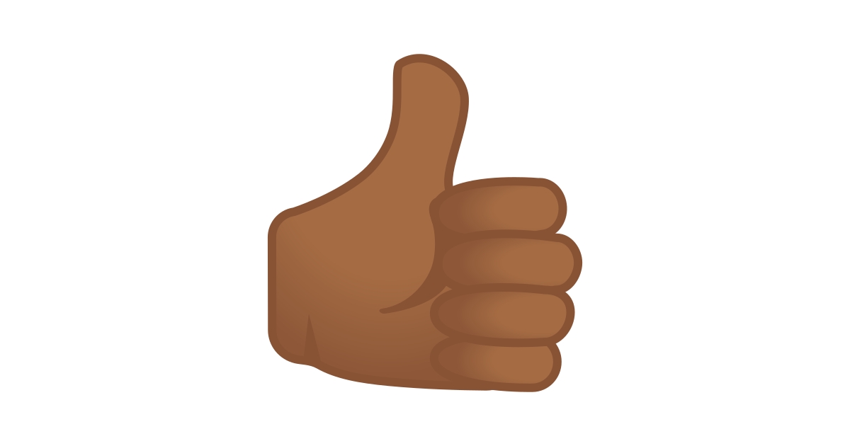 Thumbs Up Medium Dark Skin Tone Emoji