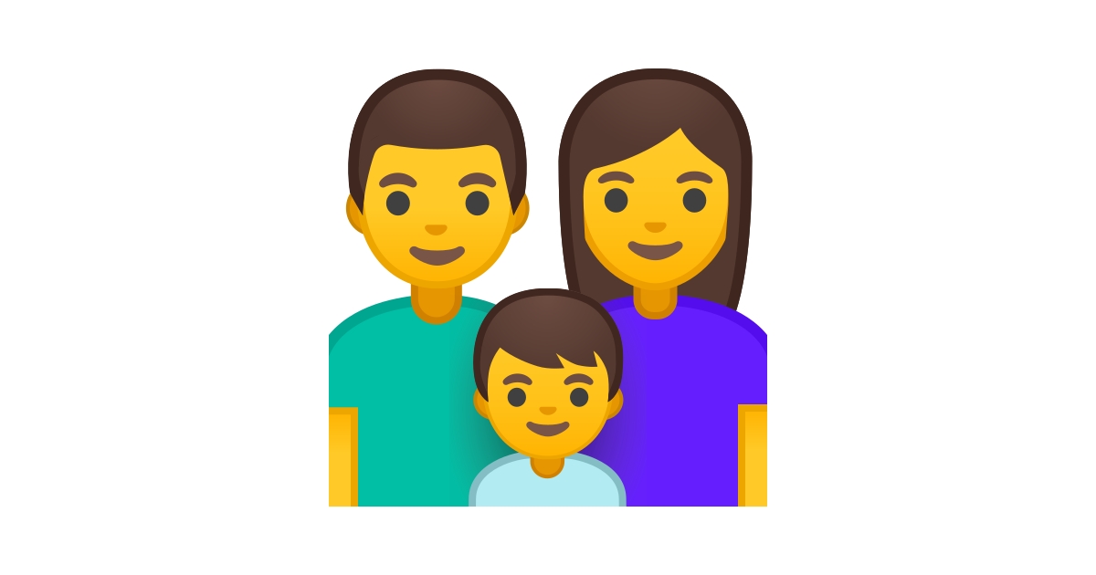 👨‍👩‍👦 Familia: Hombre, Mujer, Niño Emoji