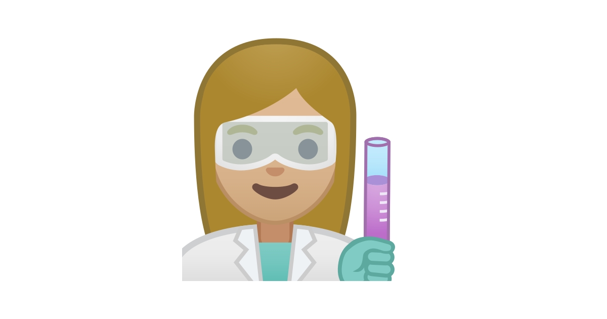 👩🏼‍🔬 Woman Scientist Mediumlight Skin Tone Emoji