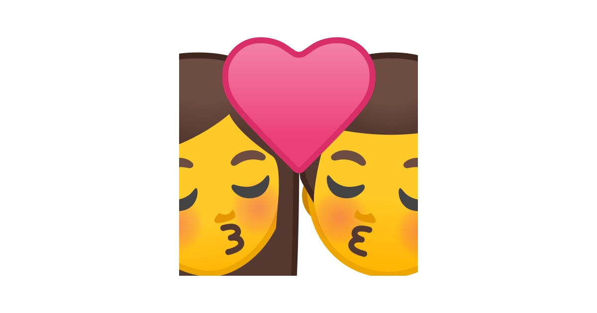 👩‍ ️‍💋‍👨 Bisou Femme Et Homme Emoji