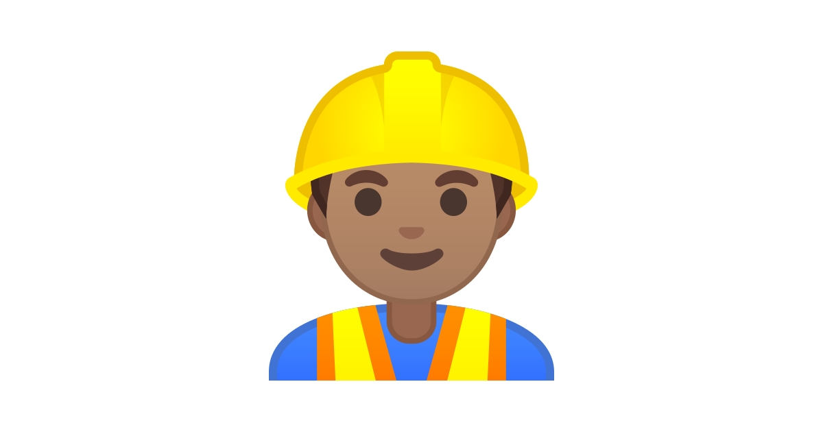 ??♂️ Bauarbeiter: mittlere Hautfarbe-Emoji