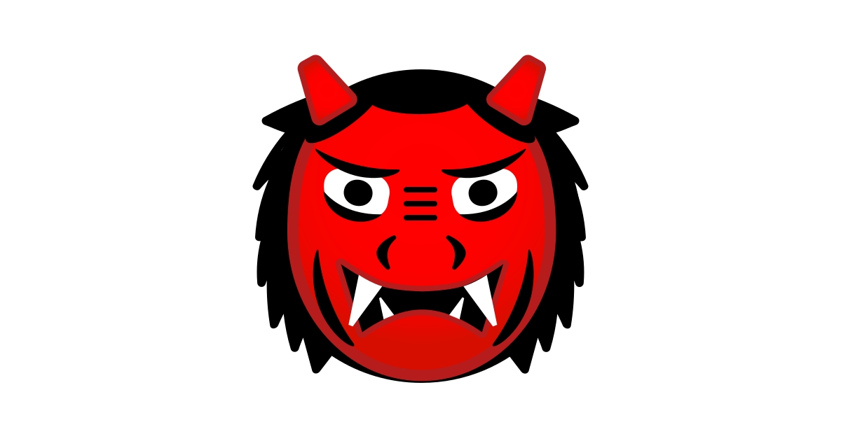 👹 Demonio Japonés Oni Emoji