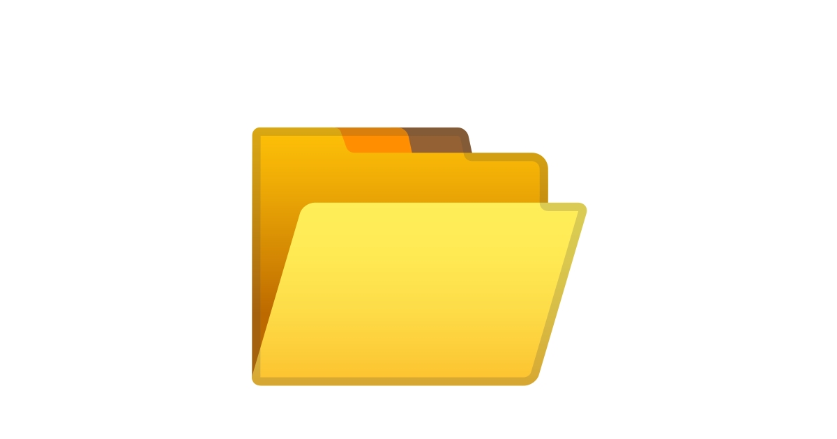 📂 Open File Folder Emoji