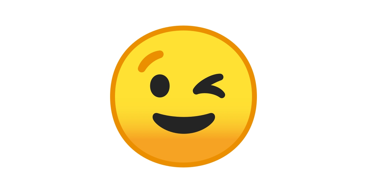 😉 zwinkerndes Gesicht-Emoji