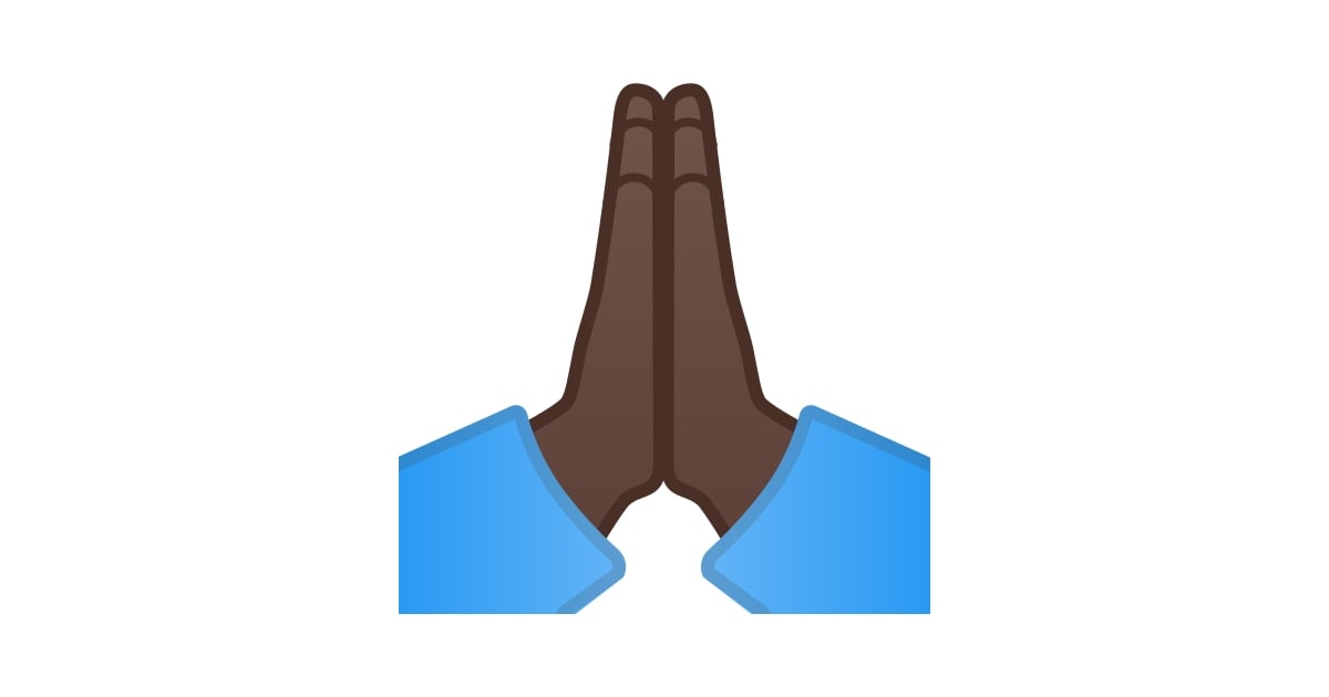 🙏🏿 Manos En Oración Tono De Piel Oscuro Emoji