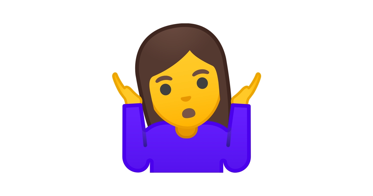 Emoji Je Sais Pas Iphone Hausser Les paules Emoji FXXF