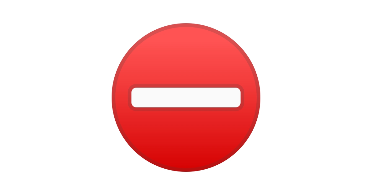 ⛔ Sens Interdit Emoji