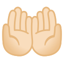 Google (Android 11); Handflächen nach oben : Hauttyp 1–2