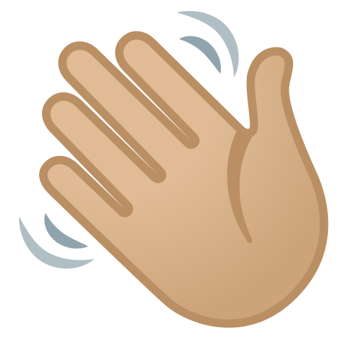 Winkende hand emoji Emoji Wave