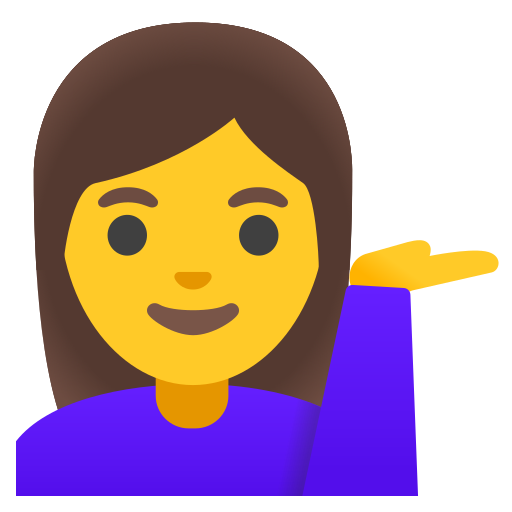 Woman Tipping Hand Emoji (U+1F481, U+200D, U+2640, U+FE0F)