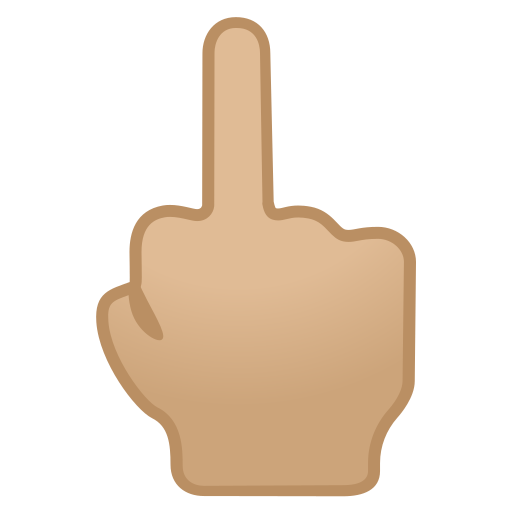 🖕🏼 Middle Finger: Medium-Light Skin Tone Emoji