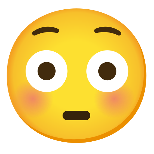 Errotetes Gesicht Mit Grossen Augen Emoji