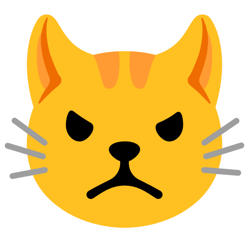 Emoji Pouting Cat | 3D model