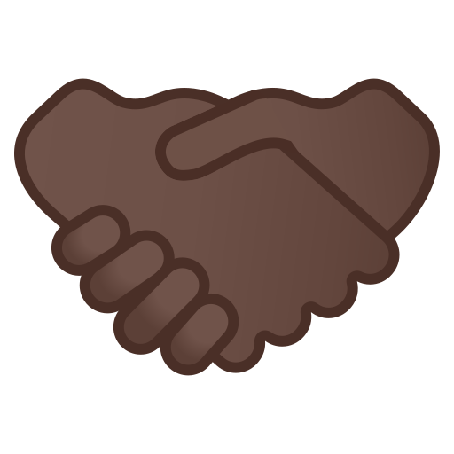 🤝🏿 Handshake: Dark Skin Tone Emoji