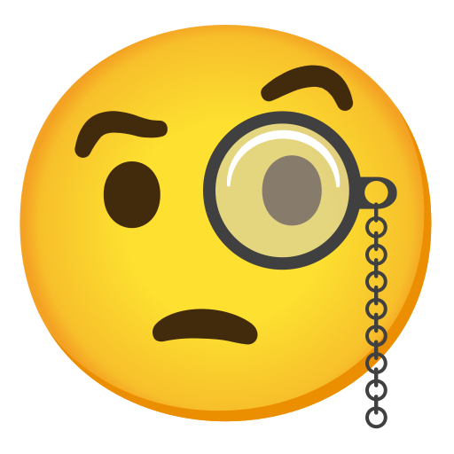 🧐 Face With Monocle Emoji, Monocle Emoji