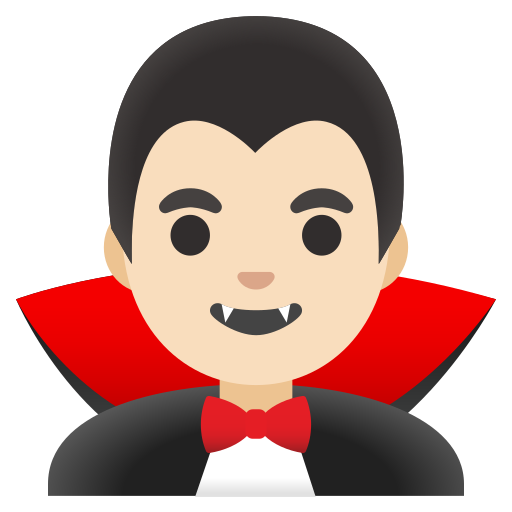 Desenho de Emoji homem vampiro para colorir