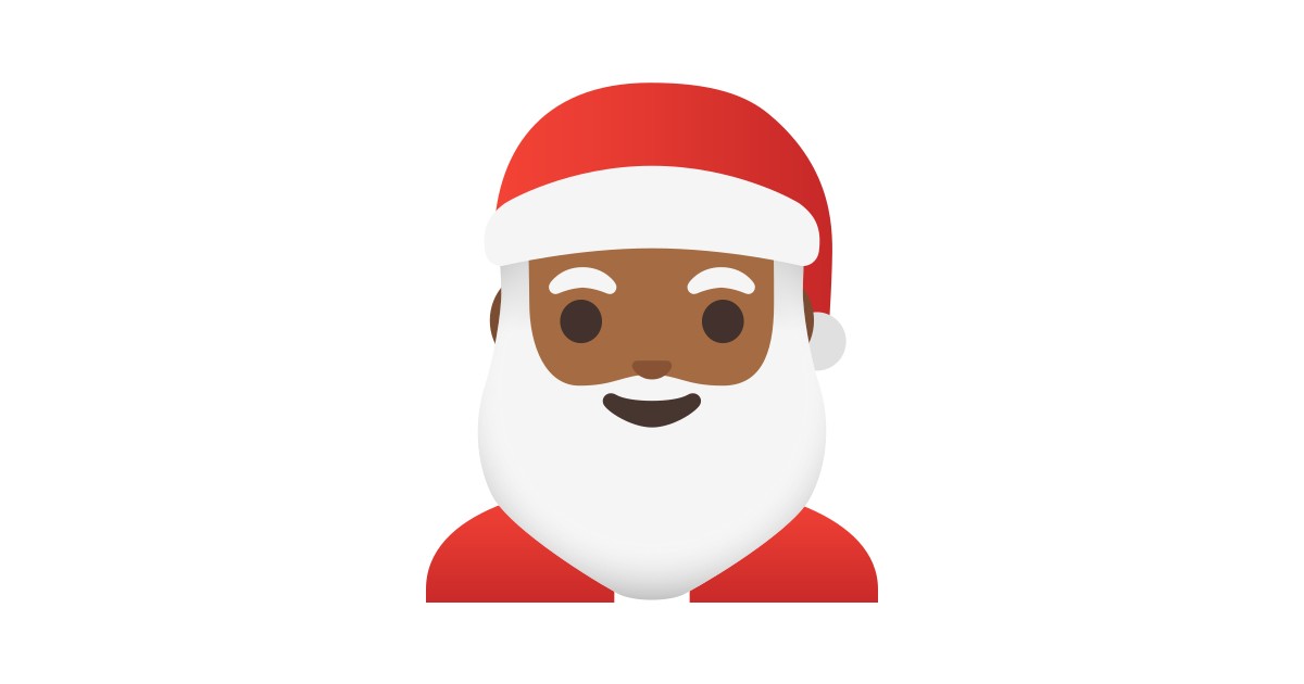 🎅🏾 Santa Claus: Medium-dark Skin Tone Emoji