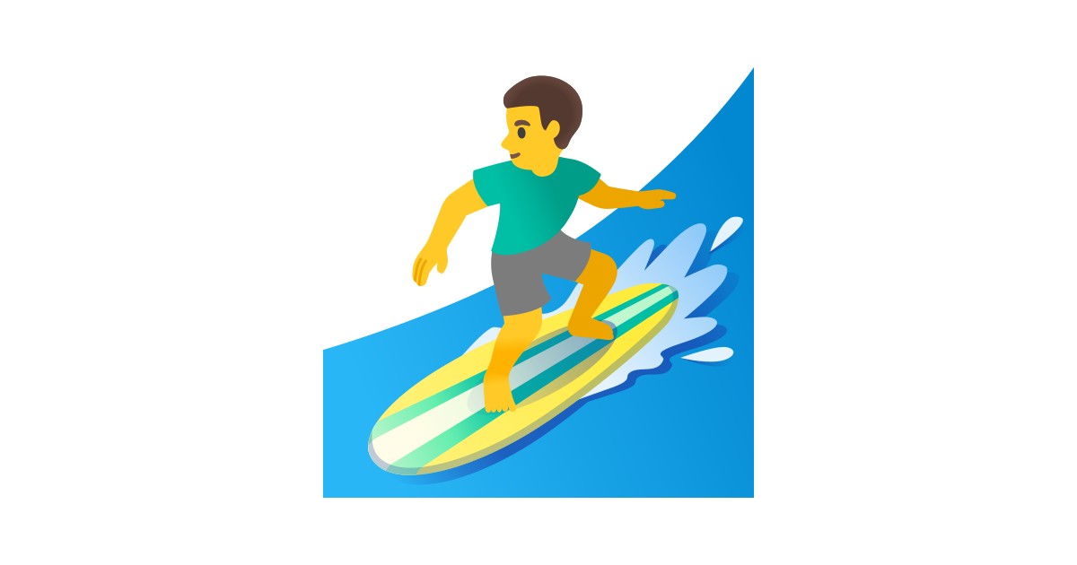 🏄‍♂️ Man Surfing Emoji