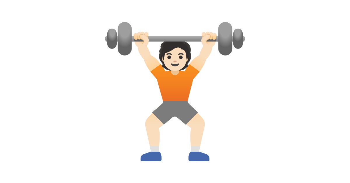 🏋🏻 Person Lifting Weights Light Skin Tone Emoji