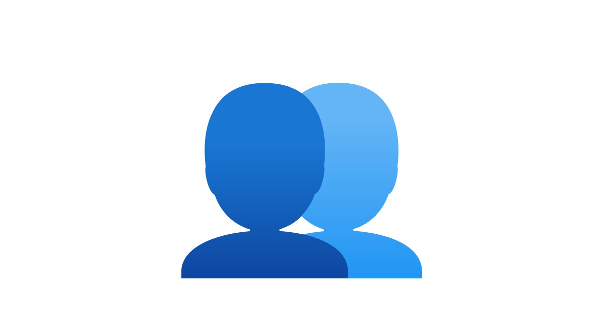 👥 Busts In Silhouette Emoji