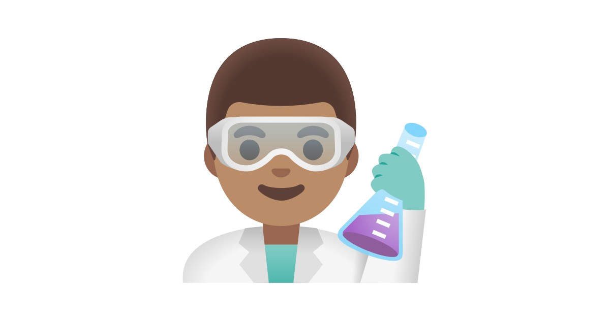 Man Scientist Medium Skin Tone Emoji