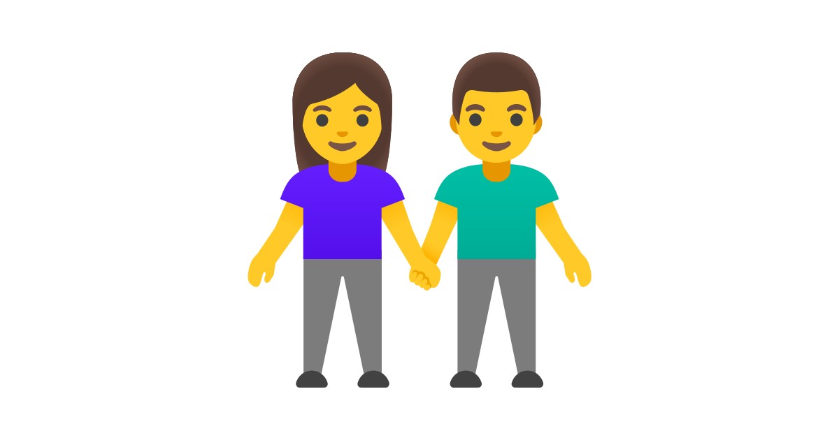 Woman And Man Holding Hands Emoji