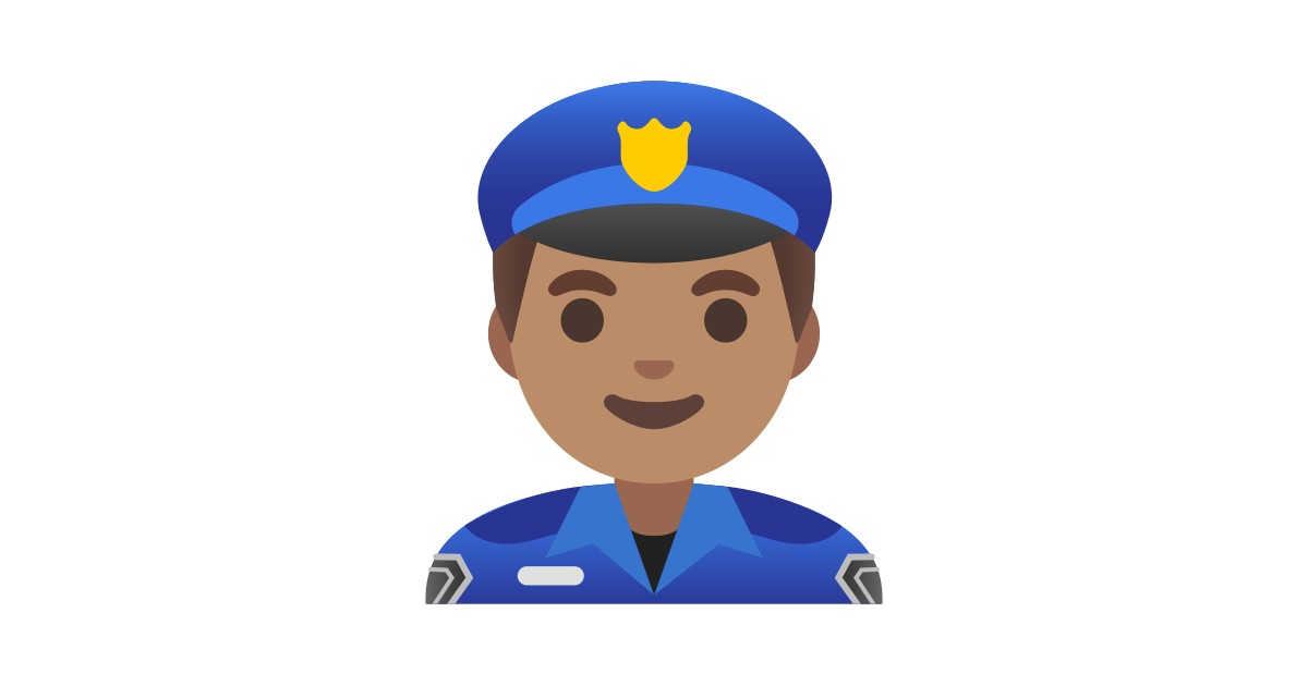 ??♂️ Man Police Officer: Medium Skin Tone Emoji