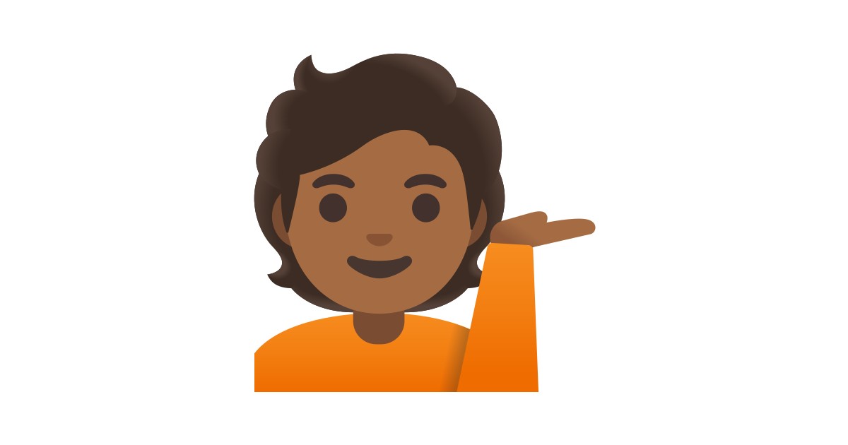 Person Tipping Hand Medium Dark Skin Tone Emoji