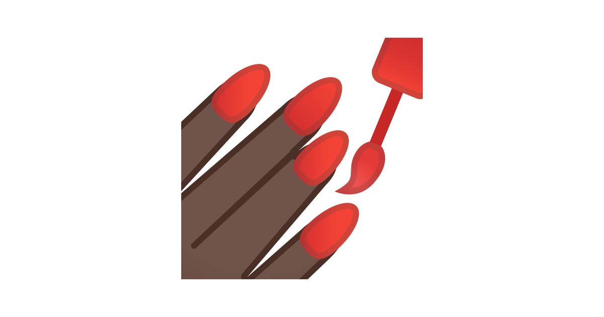 💅🏿 Nail Polish Dark Skin Tone Emoji