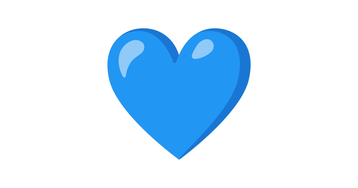 Blaues Herz Emoji
