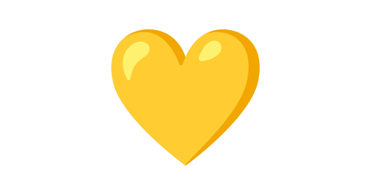 Corazon Amarillo Emoji.