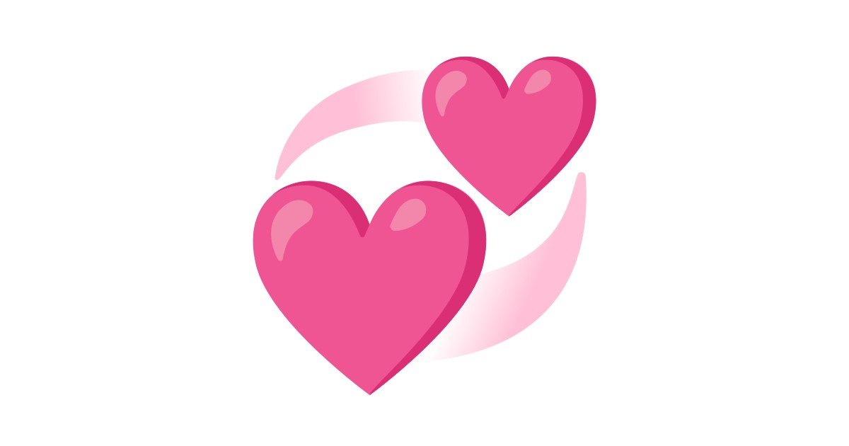 💞 kreisende Herzen-Emoji 💞 kreisende Herzen-Emoji