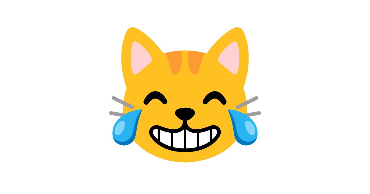 Chat Qui Pleure De Joie Emoji