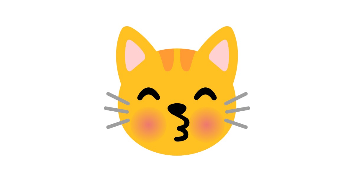 Chat Qui Fait Un Bisou Emoji