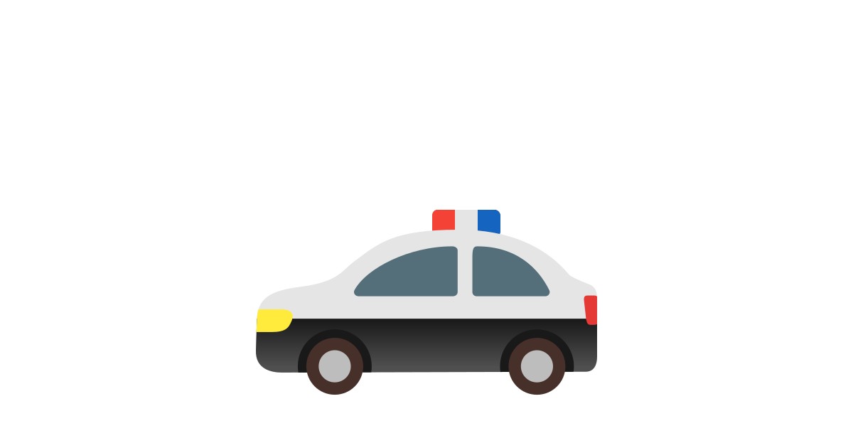 🚓 Police Car Emoji