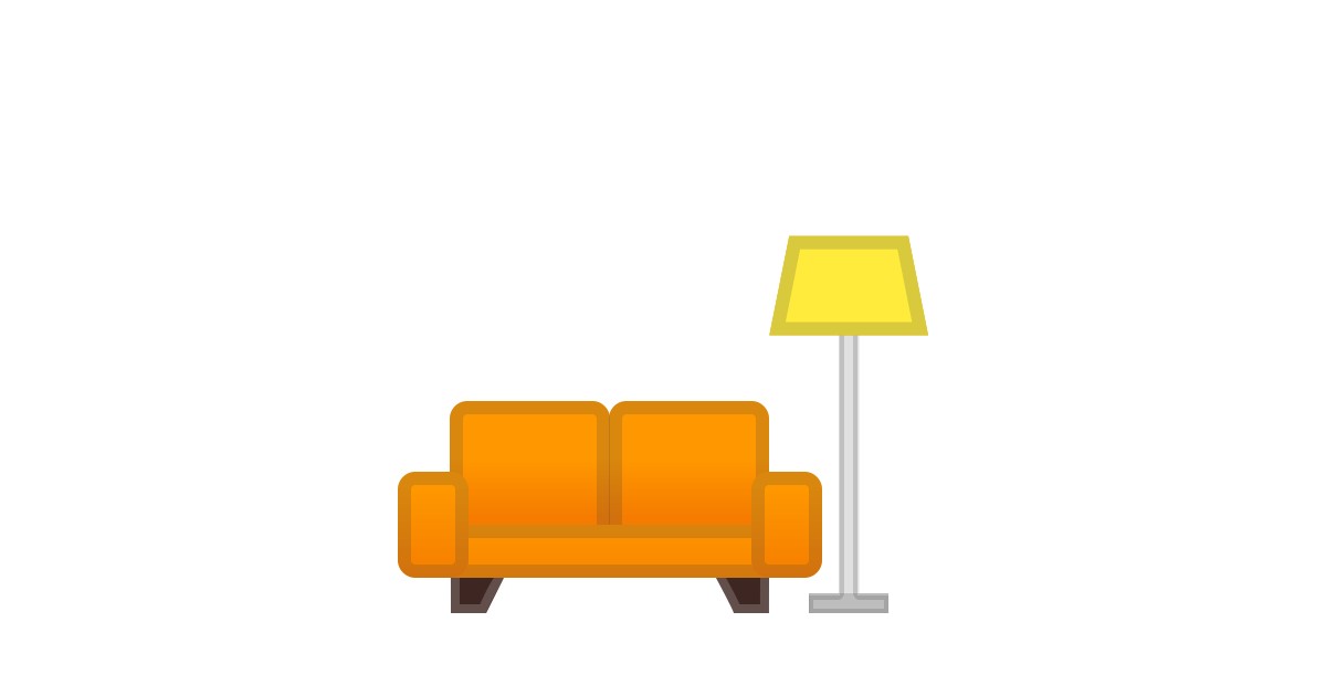 ️ Couch And Lamp Emoji