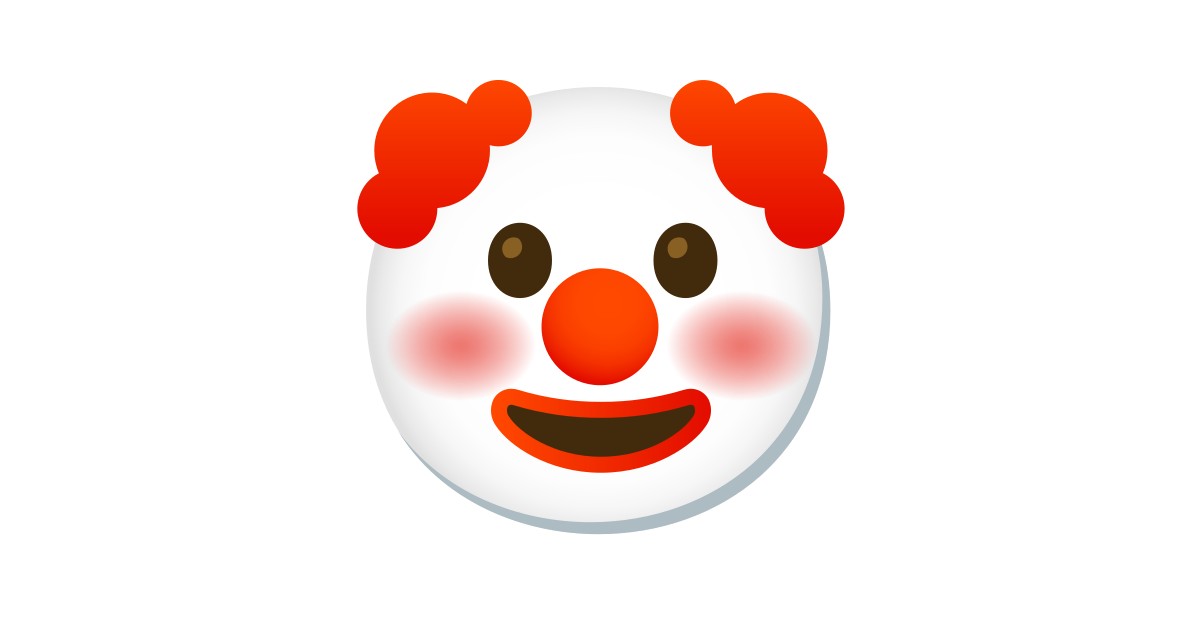 Clown Face Emoji - clown head roblox