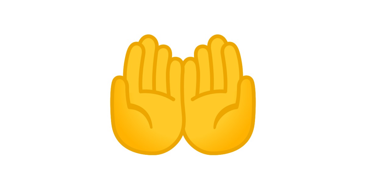 🤲 Palmas Unidas Para Cima Emoji