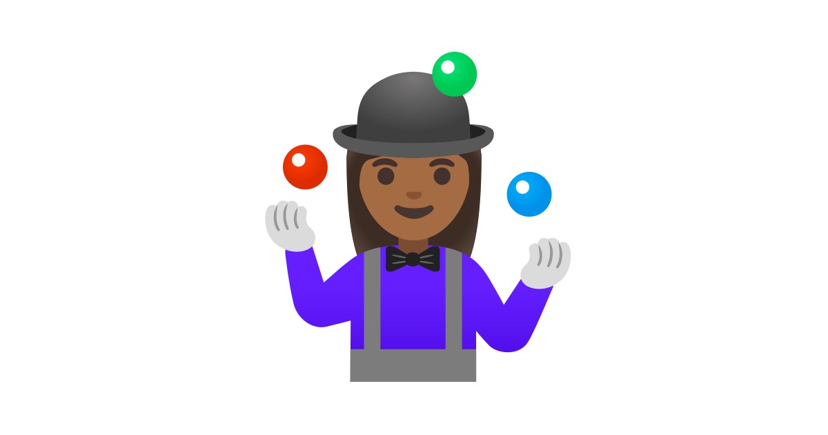 🤹🏾‍♀️ Woman Juggling Mediumdark Skin Tone Emoji