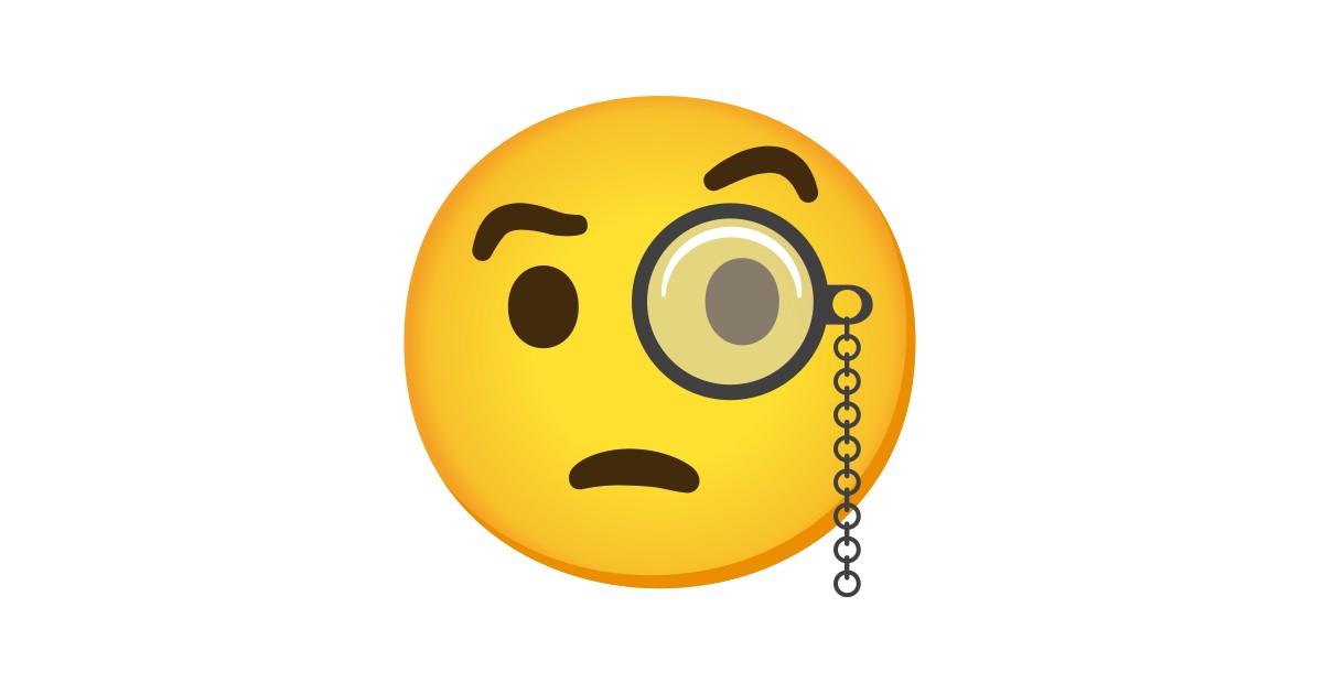 face with monocle emoji face with monocle emoji