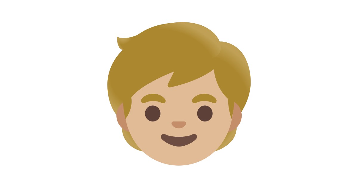 🧒🏼 Child Mediumlight Skin Tone Emoji