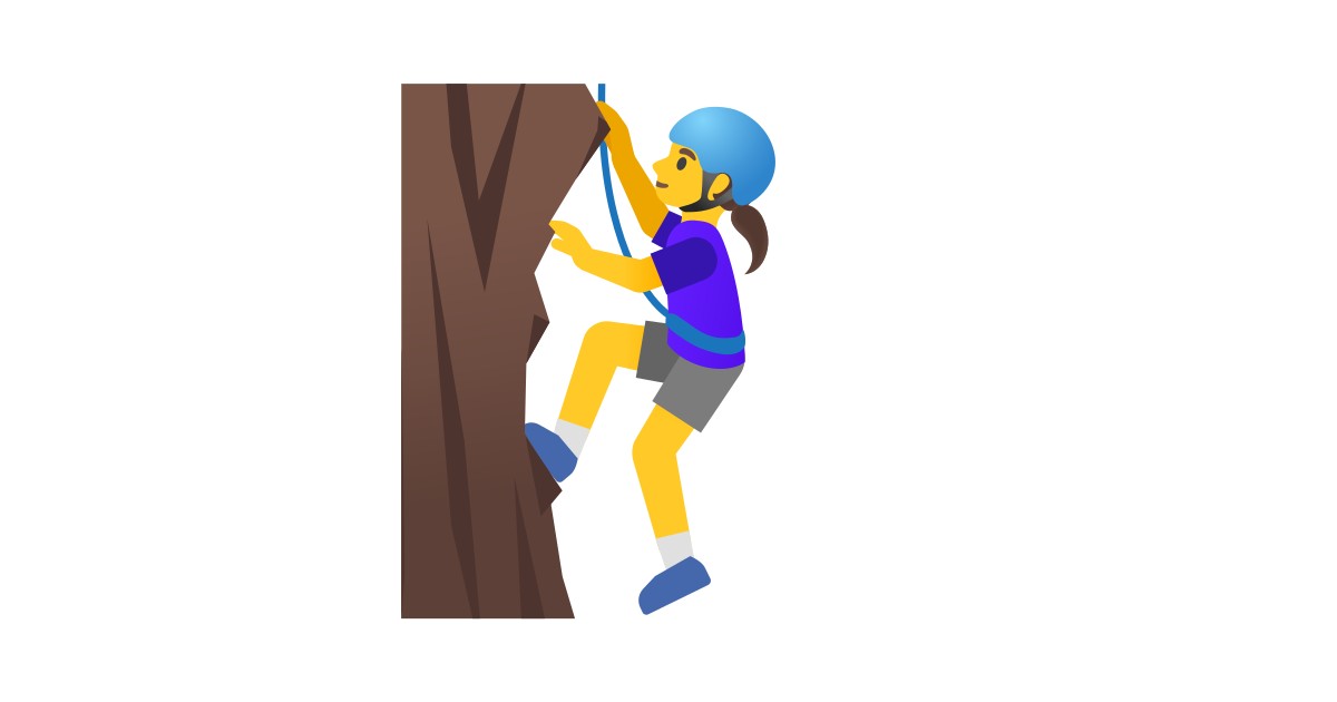 🧗‍♀️ Woman Climbing Emoji